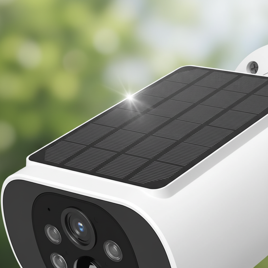 Solar panel detail in direct sunlight